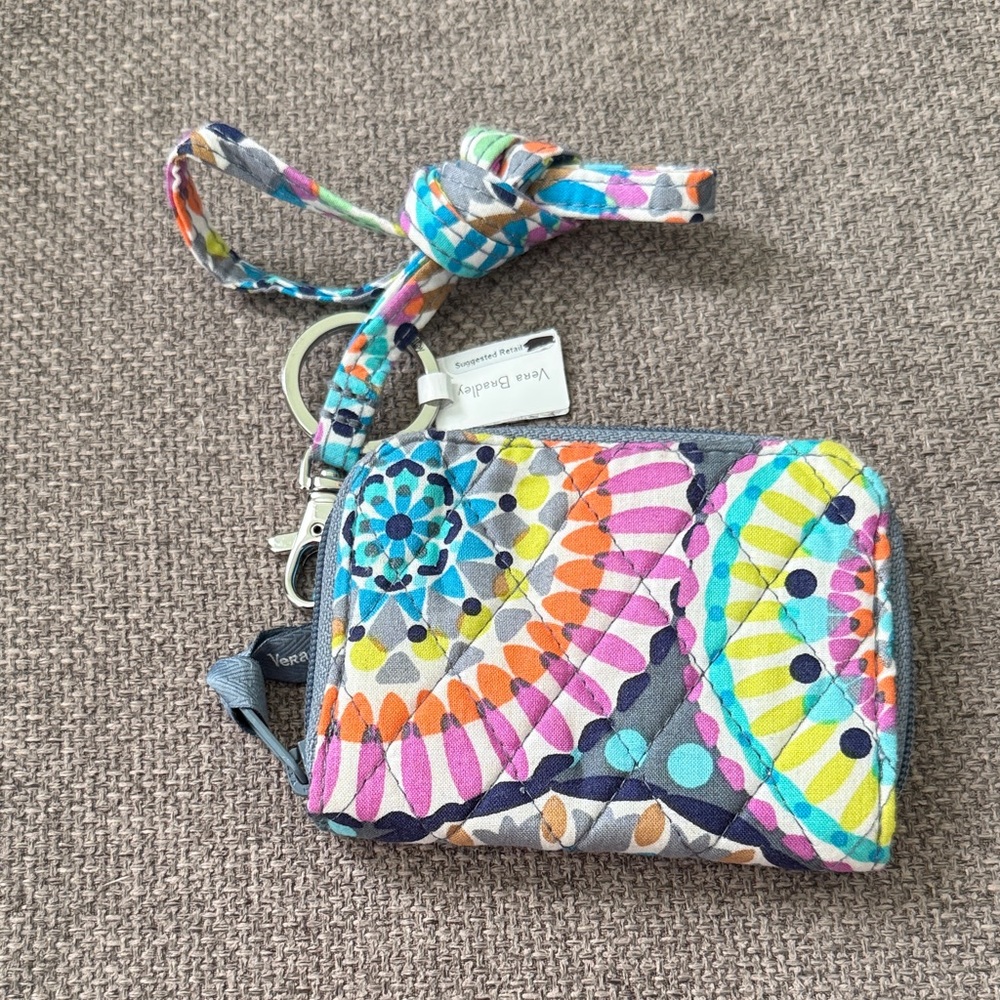 NWT Vera Bradley medallion wallet and lanyard